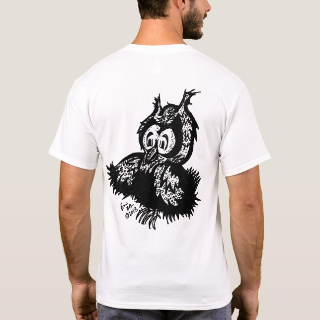 Little Owl on the back / SH Logo on front T-Shirt (Back)