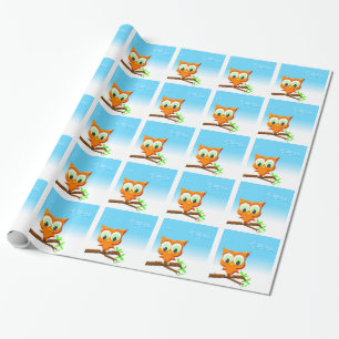 Little Owl Wrapping Paper