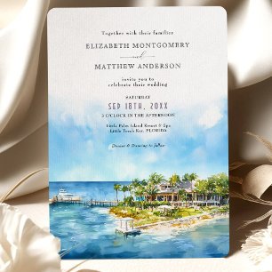 Little Palm Island Resort Florida Wedding Invitation