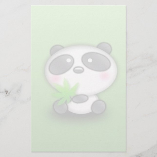Little Panda Cub Stationery (Front)