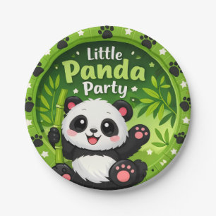 Little Panda Party Paper Plates