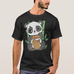 Little Panda With Bamboo Shoots Plant Coffee Cup M T-Shirt