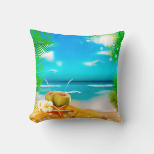 Little Paradise Throw Pillow