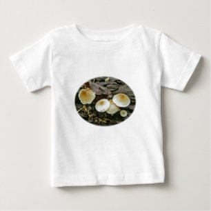 Little Parasols Mushrooms on Log Baby T-Shirt