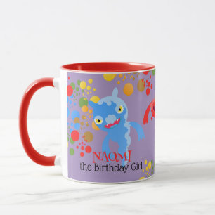 Little Party Monster and confetti Birthday Party Mug