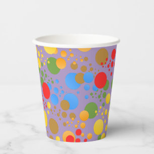 Little Party Monster and confetti Birthday Party Paper Cups
