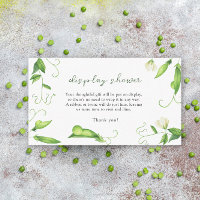 Little Pea is on the way - display shower card