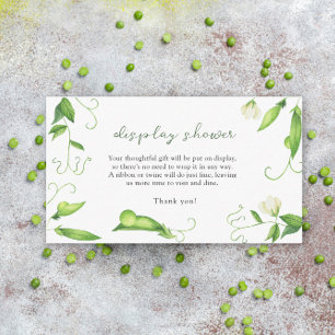 Little Pea is on the way - display shower card