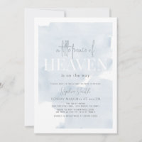 Little Peace of Heaven Boy Blue Sky Baby Shower
