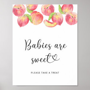 little peach - babies are sweet poster