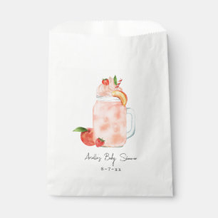 Little Peach Fruit Smoothie Girl Baby Shower Favour Bag
