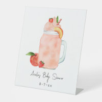 Little Peach Fruit Smoothie Girl Baby Shower