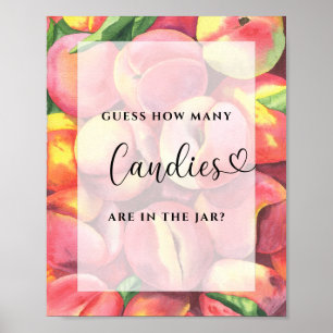 Little peach - guess how many candies poster