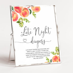 Little peach late night diapers poster