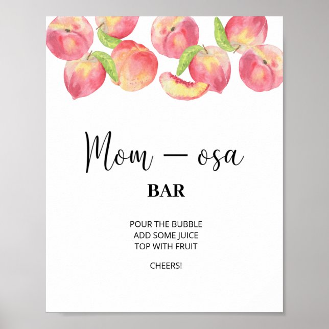 Little peach \ Mum-osa bar Poster (Front)