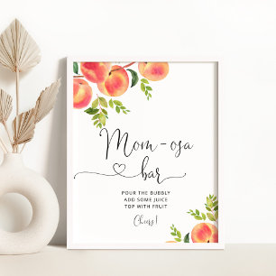 Little peach Mum-osa bar sign