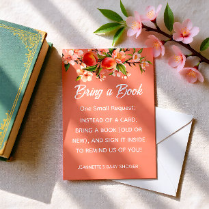 Little Peach Orchard Baby Shower Enclosure Card