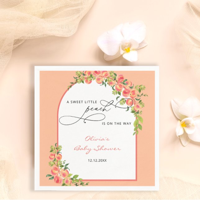 Little Peach Watercolor Napkins (Creator Uploaded)