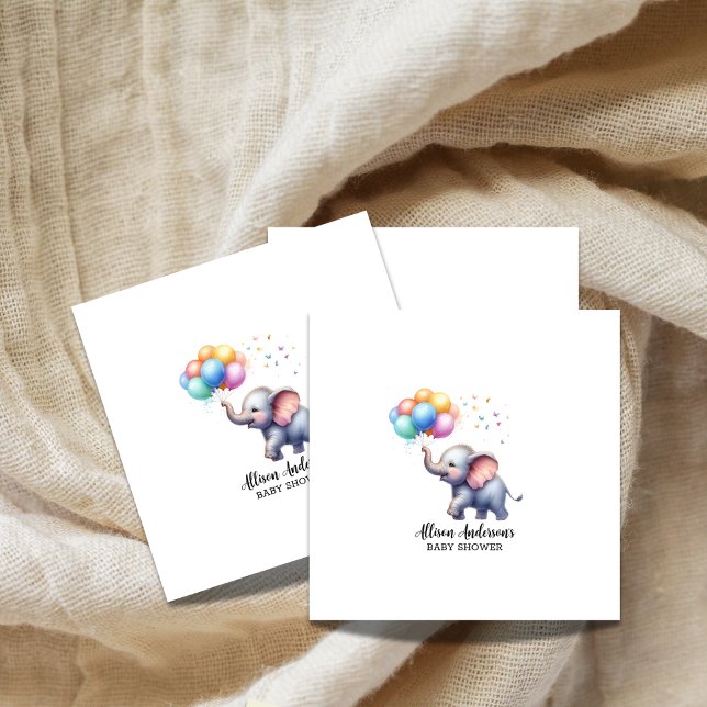 Little peanut baby elephant baby shower napkin (Creator Uploaded)