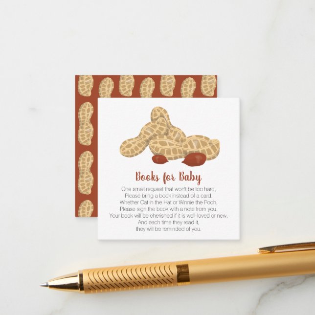 Little peanut books for baby enclosure card (Front/Back In Situ)