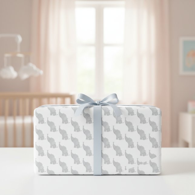 "Little Peanut" Elephant Gift Wrap  ("Little Peanut" Elephant Gift Wrap)