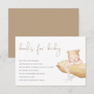Little Peanut Gender Neutral Books For Baby Thank You Card
