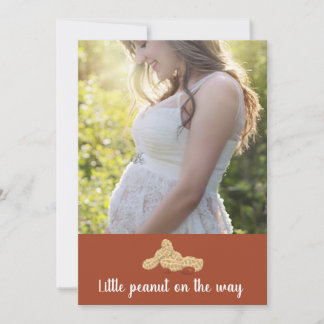 Little peanut on the way baby shower invitation