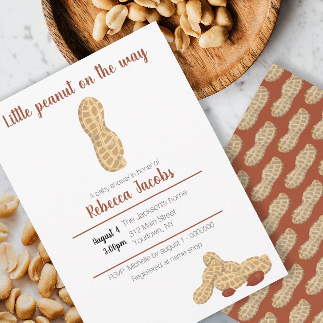 Little peanut on the way invitation (Creator Uploaded)