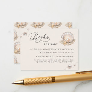 Little Pearl Baby Shower Book Request Enclosure