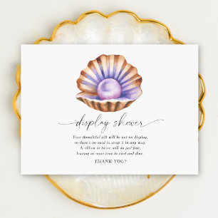 little pearl baby shower display shower enclosure card