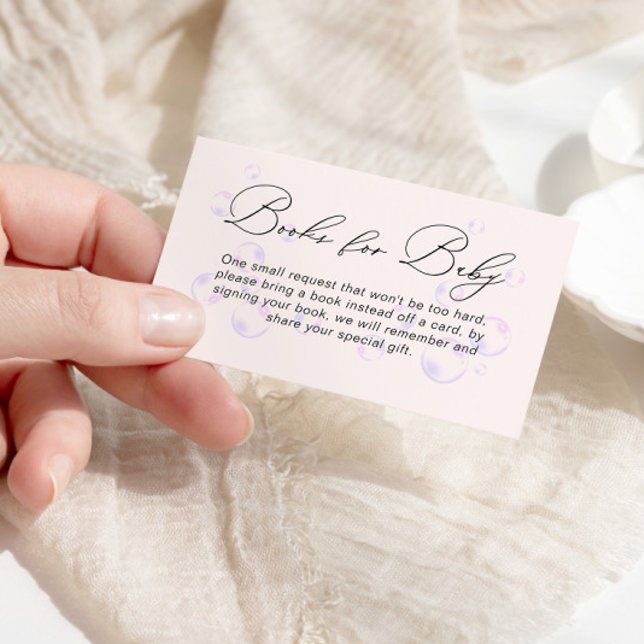 Little Pearl Books For Baby Baby Shower Enclosure Card (Creator Uploaded)