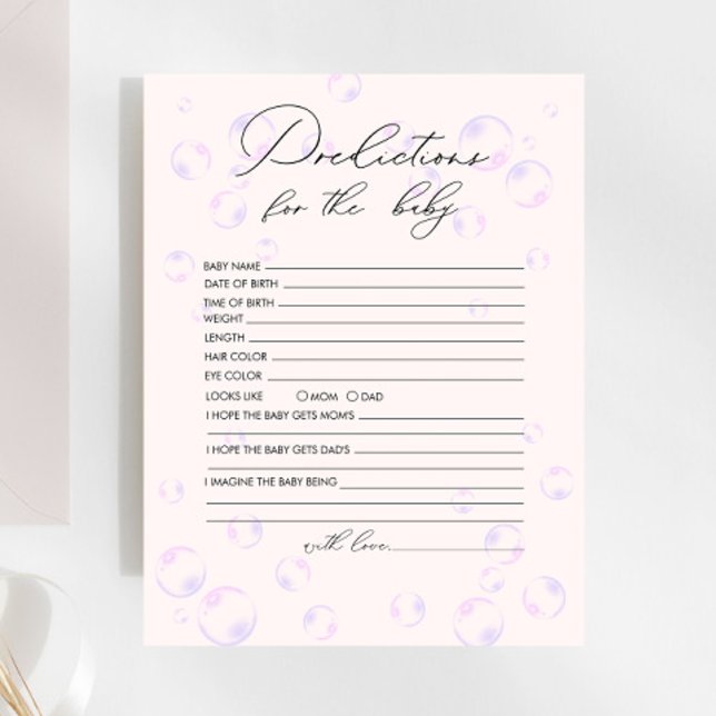 Little Pearl Bubbles Predictions For Baby Game (Creator Uploaded)