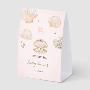 Little Pearl Seashells Dots Baby Shower