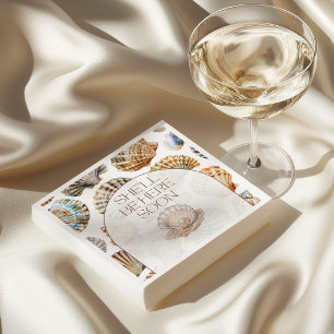 Little Pearl Under The Sea You Soon Baby Shower Napkin