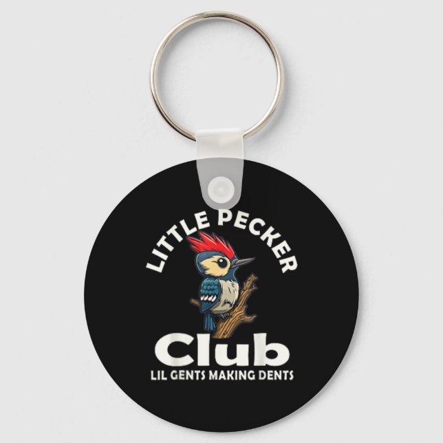 Little Pecker Club Front And Back  Key Ring (Front)