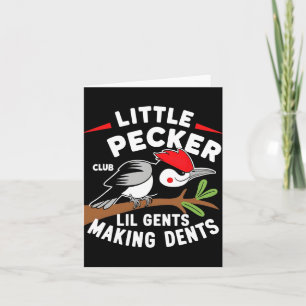 Little Pecker Club Lil Gents Making Dents Retro Wo Card