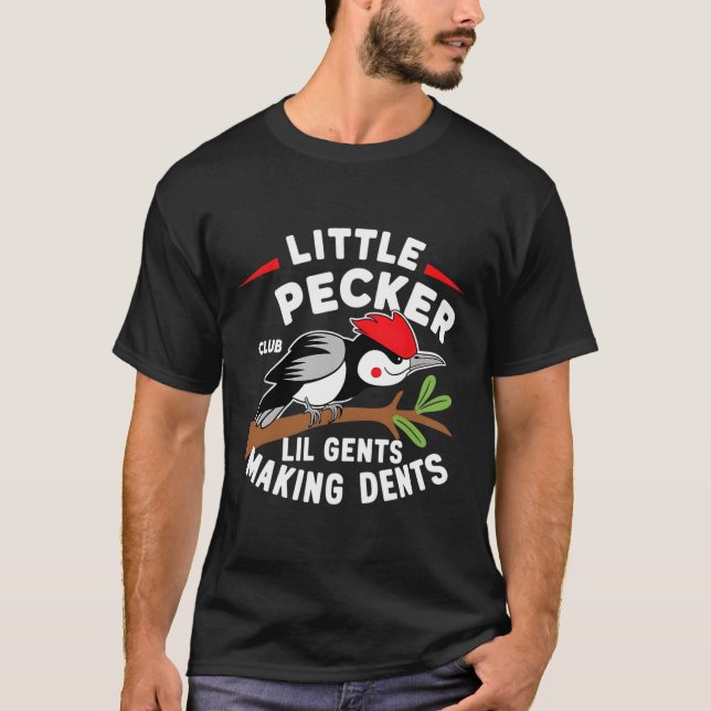 Little Pecker Club Lil Gents Making Dents Retro Wo T-Shirt (Front)
