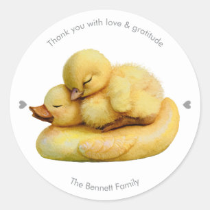 Little Peep & Co. Thank You Classic Round Sticker