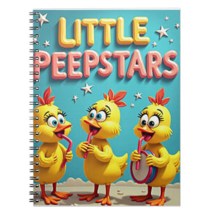Little Peepstars- Retro Easter Band Vibes Notebook