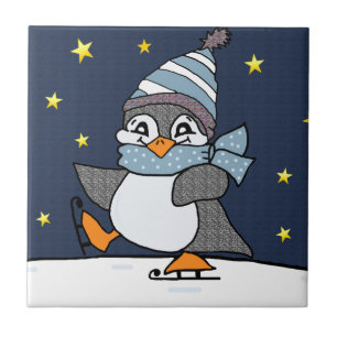 Little Penguin Ceramic Tile