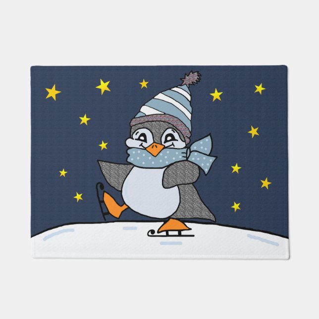 Little Penguin Doormat (Front)