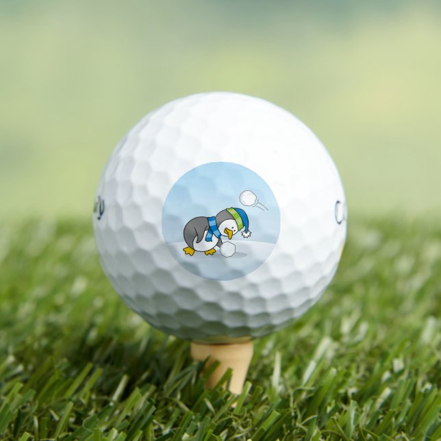 Little penguin getting a snow ball (Insitu Tee)