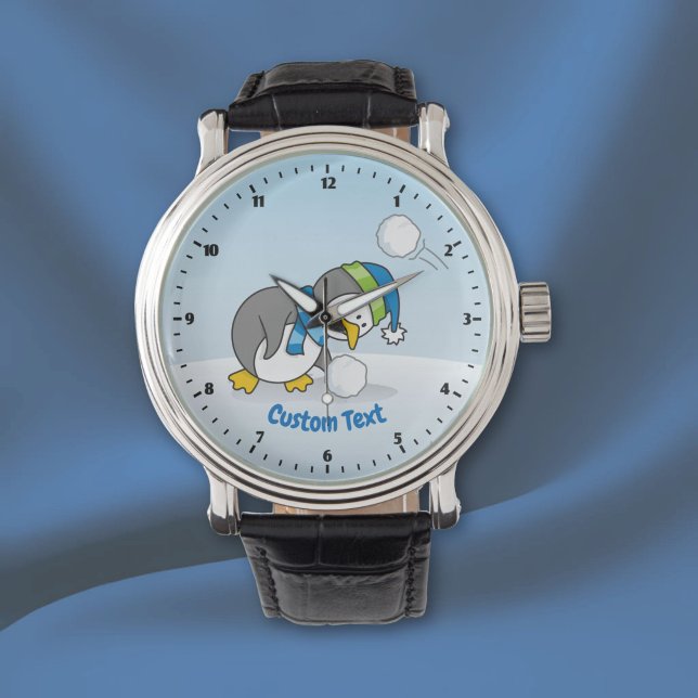 Little penguin getting a snow ball watch (Creator Uploaded)