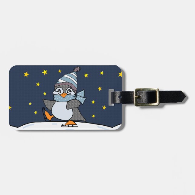 Little Penguin Luggage Tag (Front Horizontal)