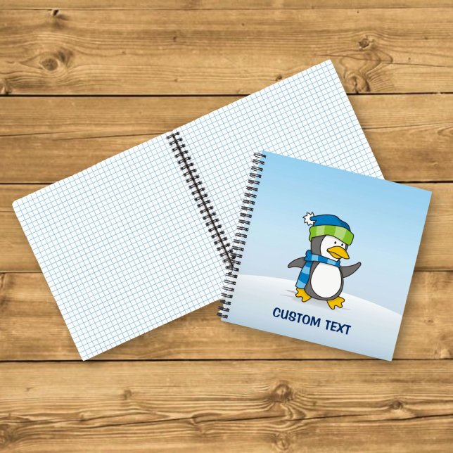 Little penguin walking on snow notebook (Creator Uploaded)