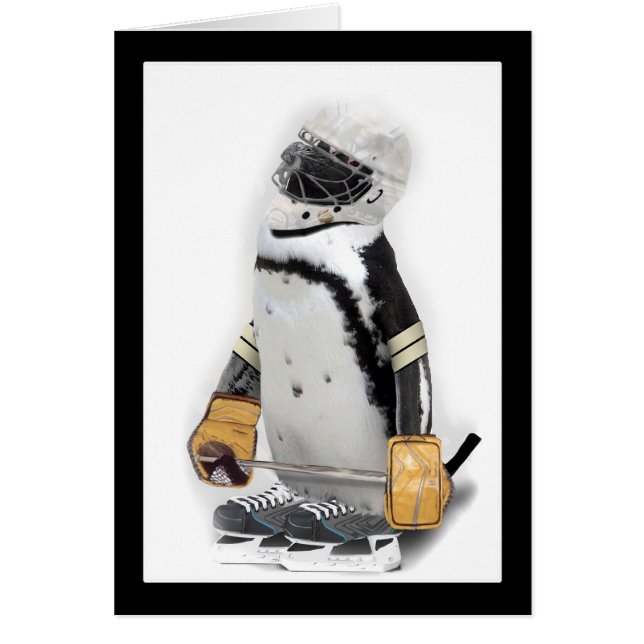 Little  Penguin Wearing Hockey Gear (Front)