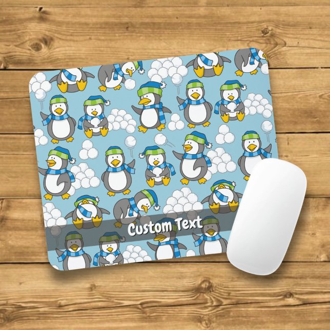 Little Penguins Background Mouse Pad (Creator Uploaded)