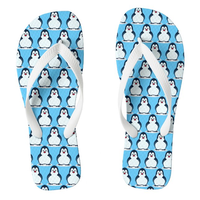 Little Penguins Design Thongs (Footbed)