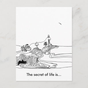 Little philosopher postcard