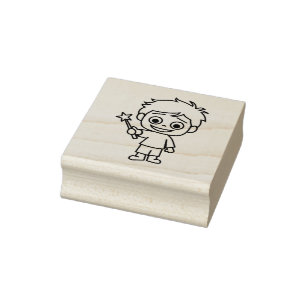 Little Phiri und Zauberstab Rubber Stamp